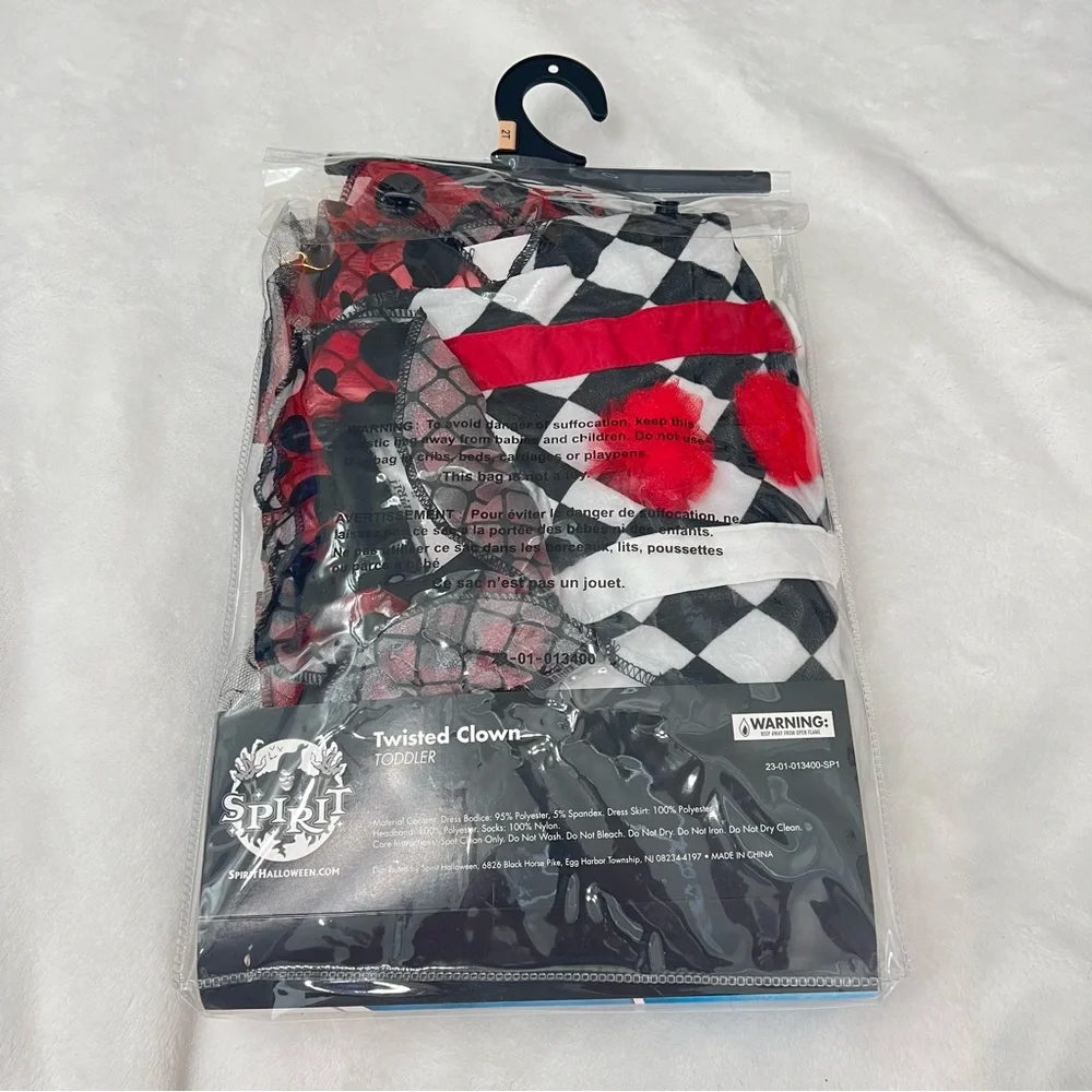 Spirit Twisted Clown Toddler 2T Halloween Costume - Picture 10 of 11